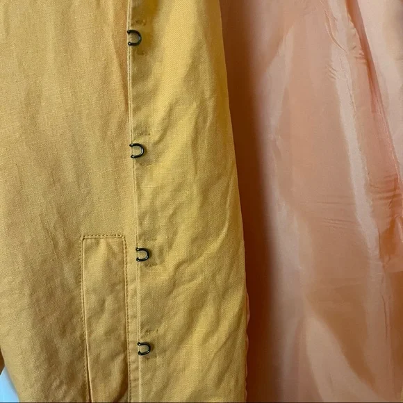 Linen Blend Jacket - Orange - Picture 6 of 6